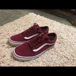 Maroon Vans 👟